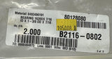 Lot of (2) 1620DS Shielded Ball Bearing 7/16" ID x 1-3/8" OD x 7/16" Width