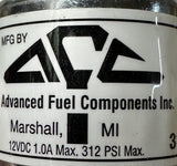 Advanced Fuel Components 123 Solenoid Valve 12VDC 1.0A Max 312 PSI Max 123B