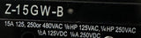 Z-15GW-B Snap-Action Microswitch 15A SPDT Hinge Lever MS-7014