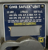 Square D QMB-3603-T Saflex Twin Unit Panelboard Switch Fusible Ser 2 30A 600V 3P