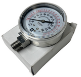 Parker 309386 Refrigerant Gauge R717 2.5" Diameter 1/4" NPT 30-300PSI