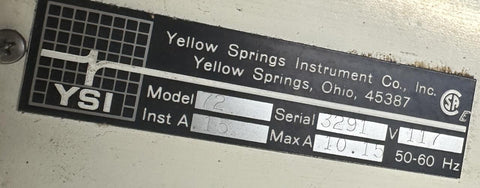 Yellow Spring Instrument Yellow Springs Instrument YSI 72 Proportional Temperature Controller B