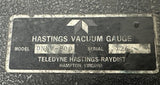 Teledyne Hastings-Raydist DNNV-800 Vacuum Gauge 0-800 Torr Range