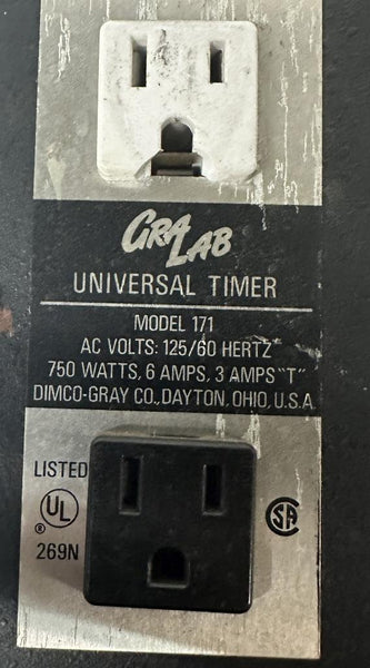 GraLab 171 Universal Timer 125V AC 60Hz 60-Minute +/0.015% Accuracy