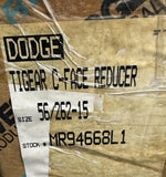 Dodge MR94668L1 E TY Tigear C-Face Gear Reducer 1750 RPM Right-Angle 56/262-15