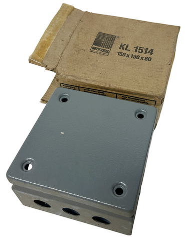 Rittal KL 1514 Terminal Box 150 x 150 x 80 mm Gray Steel