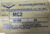 Milwaukee Controls MC2 Pneumatic Actuator 150 PSI 14mm Shaft w/ Ball Valve