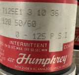 Humphrey TMC-4 4-Station Valve Manifold w/ (4) T125E1 3 10 36 Solenoid Valves