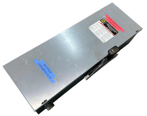 Square D DTU363 Double Throw Safety Switch 100A 600V 3 Pole