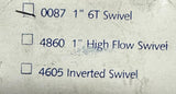 Husky 0087 Hose Swivel 1" 6T High-Flow