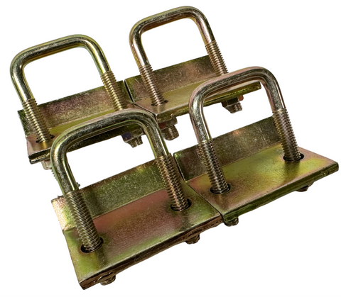 Lot of (4) Kindorf E-760 Beam Clamp 2" 2200 lb Load Capacity