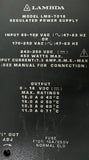 Lambda LMS-7018 Regulated Power Supply 0-18 VDC 16 AMP