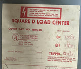 Square D QOC20 Load Center 125A 20 Space w/ (3) Breakers