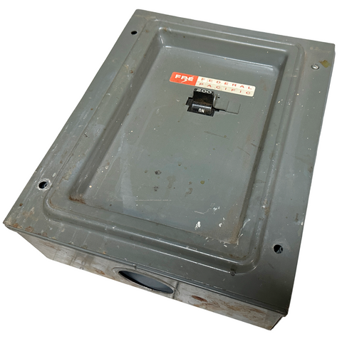 Federal Pacific Electric 10200 Circuit Breaker Enclosure w/ Breaker 200A
