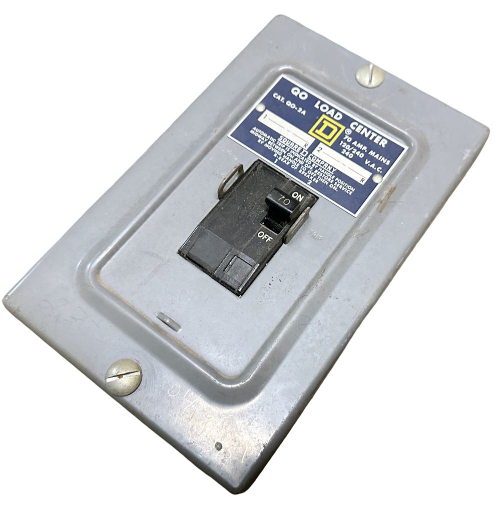 Load Out Square Square D QO-2A QO Load Center 70A 2 Space w/ Breaker