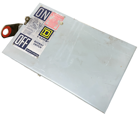 Square D PQ3606G I-Line Busway Plug Switch Fusible Ser 2 60A 600V 3-Ph PQ-3606G
