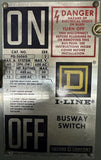 Square D PQ3606G I-Line Busway Plug Switch Fusible Ser 2 60A 600V 3-Ph PQ-3606G