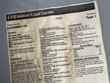 ITE G3030MB1150 Indoor Load Center 150A 30-Space Type 1 w/ (16) Breakers
