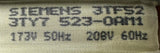 Siemens 3TY7523-0AM1 Contactor Coil 173V 50Hz / 208V 60Hz For 3TF52 Series