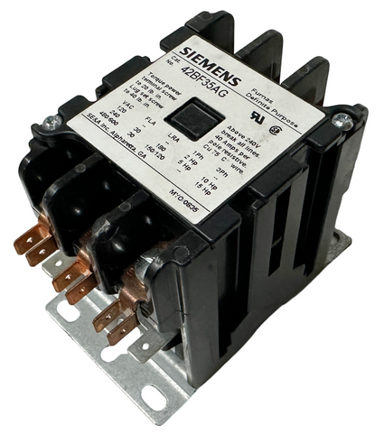 Siemens 42BF35AG Definite Purpose Contactor 3-Pole 30A 208-240V AC Coil