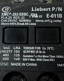 Liebert XMC0-252-EBBC Contactor 25A 24VAC 50/60Hz 2-Pole E-011B