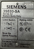 Siemens 3SE03-SA Limit Switch w/ 3SE03-DR1 Rotary Head & 3SE03-RA Receptacle