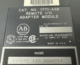 Allen-Bradley 1771-ASB Remote I/O Adapter Module Series A 5VDC 1.2A