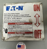Eaton DH361UGK Heavy Duty Safety Switch Non-Fusible 30A 3-Pole 600VAC NEMA 1