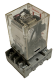 Omron MK2PN-S Contact Relay 250VAC / 28VDC 10A w/ Dayton 5X852F Socket