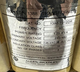 Allen-Bradley 1388-T012DR Control Transformer 1.25 kVA 240/480V to 120V 3-Phase
