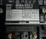 Square D 8536SBO2 Non-Reversing Motor Starter Series A Form S NEMA Size 0