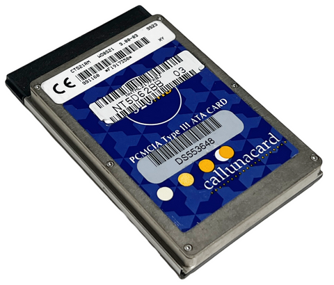 Callunacard CT521RM PCMCIA Type III ATA Card 520MB
