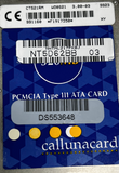 Callunacard CT521RM PCMCIA Type III ATA Card 520MB