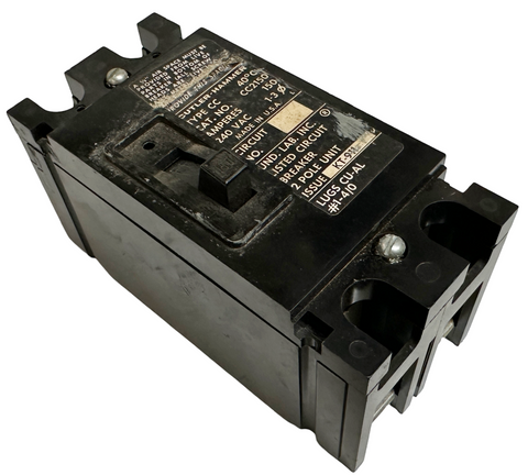 Cutler-Hammer CC2150 Molded Case Circuit Breaker 150A 2-Pole 240V