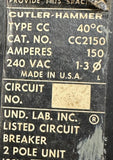 Cutler-Hammer CC2150 Molded Case Circuit Breaker 150A 2-Pole 240V