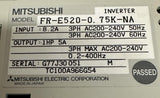 Mitsubishi FR-E520-0.75K-NA AC Inverter Drive 0.75kW 1HP 200-240V 3-Phase