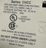 Lot of (3) Bussmann CHCC1DI Modular Fuse Holder Class CC 30 A 600 V 1-Pole