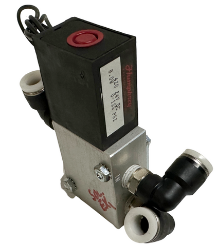 Humphrey 420-24VDC Solenoid Valve 24VDC 1/4" NPT 0-125PSI w/ Fitting 42024VDC
