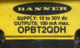 Banner OPBT2QDH Omni-Beam Power-Block Photoelectric Sensor 10-30 VDC 100mA
