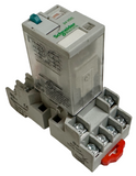 Schneider Electric Magnecraft 782XBX2M4L-24D Relay 24VDC 10A w/ 70-461-1 Socket