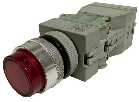 Idec AOLW Illuminated Push Button Switch Red 100/110VAC 50/60Hz