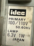 Idec AOLW Illuminated Push Button Switch Red 100/110VAC 50/60Hz