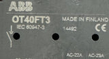 ABB OT40FT3 Disconnect Switch 40A 3-Pole 600VAC w/ Knob