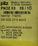 Pilz PNOZ X3 Safety Relay 24 V AC/DC 3 N/O + 1 N/C 774310