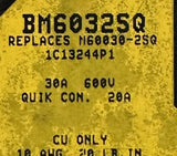 Bussmann BM6032SQ Fuse Block 30A 600V 2-Pole w/ (2) Fuses