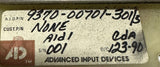 Advanced Input Devices 9370-00701-301/5 Keyboard FSCM 59666 9200-05269-4