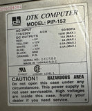 DTK Computer PIP-152 Switching Power Supply 150W 115/230V 4/2A 50/60Hz