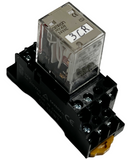 Omron MY4N Relay 24VAC 4PDT w/ Socket