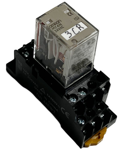 Omron MY4N Relay 24VAC 4PDT w/ Socket
