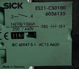 Sick ES21-CS0100 Emergency Stop Pushbutton 6036135 ES21-CS0001 6036137